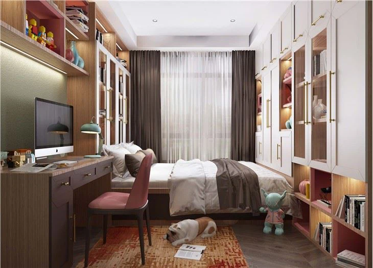 white and brown wood bedroom wardrobe