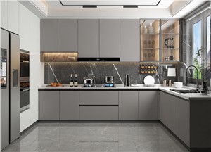 Kabinetti tal-kċina Griż sħun